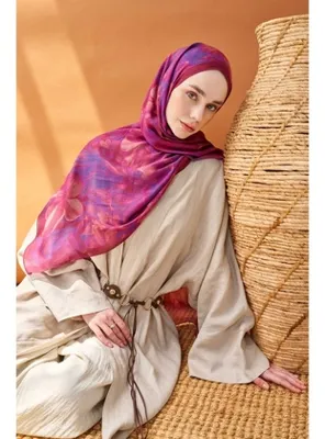 Silk Home Riva Şal Tencel Wild Flower Fuşya