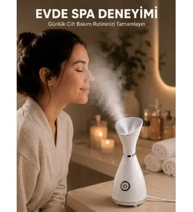 Nano Iyonik Buhar Cihazı Tek Tuşla Kullanım Yüz Bakım Makinesi