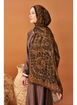 Silk Home Riva Şal Tencel Spring Blossoms Taba