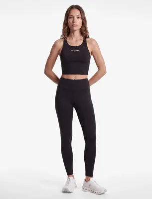 Koton Slim Fit İnterlok Kumaş Sırt Detaylı Bisiklet Yaka Baskılı Sporcu Sütyeni