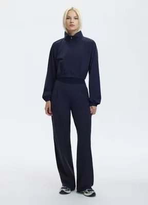 y.orstruly Corp Sports Techsilk Navy Seyahat Rüzgarlık Kadın Ceket