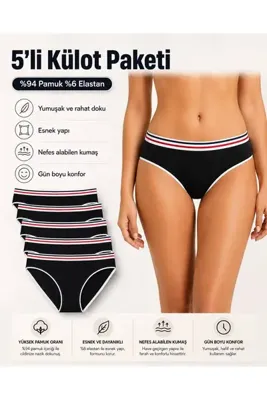 Tutku 5'li Victoria Bikini Külot