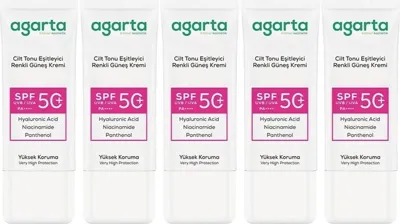 Agarta Cilt Tonu Eşitleyici Renkli Kapatıcı Etkili Güneş Krem50ml 91466120