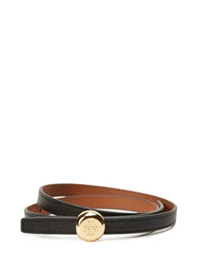Tory Burch Siyah Taba Kadın Deri Kemer