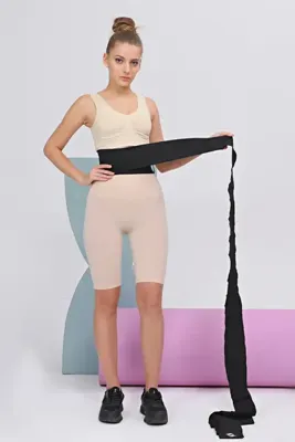 ICOLEXİN IC Fitbelt Kemer 4m Bay/bayan Inceltici Toparlayıcı Sıkılaştırıcı Kum Saati 4m Sarma Bel Korsesi