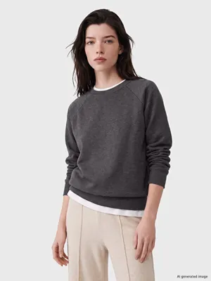 LCW Comfort Bisiklet Yaka Kadın Sweatshirt