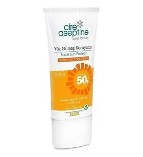 Cire Aseptine Yüz Güneş Koruyucu Krem Karma ve Yağlı Ciltler 50+ SPF 50 ml