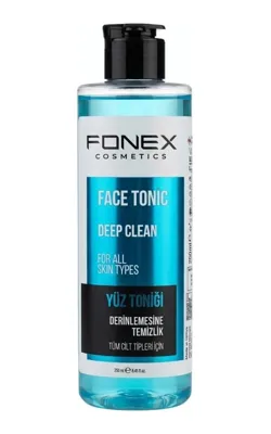 Fnx Fonex Derinlemesine Temizlik Tüm Cilt Tipleri İçin Yüz Toniği 250 Ml Mavi
