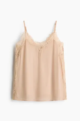 H&M Dantel Şeritli Viskoz Üst