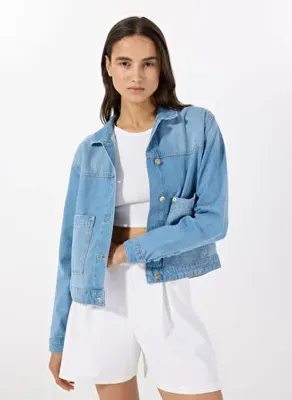 Lee Cooper  Kadın %100 Pamuk Denim Ceket 252 LCF 131005 LINDA DENIM
