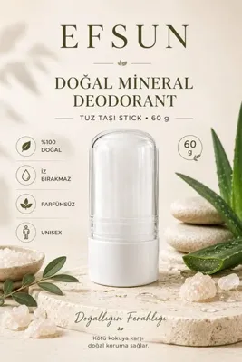 efsun Doğal Mineral Deodorant Roll-on (Tuz Taşı) 60 gr