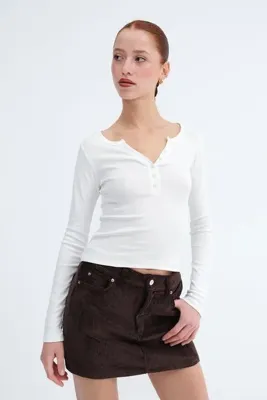 Addax Yakası Düğmeli Bluz B0330