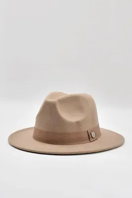 Külah Kadın Taba Şapka Trend Fötr Kovboy Fedora Şapka