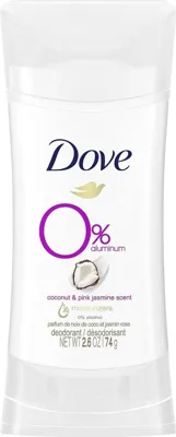 DOVE Coconut & Pink Jasmine 0% Aluminum Kadın Roll-On Deodorant 74 G