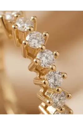 XUPING JEWELRY 7 TAŞ GOLD YÜZÜK