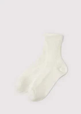 Mavi Ekru Soket Çorap