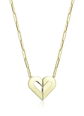 Reis Kuyumculuk Magnet Heart 14 Ayar Pembe Altın Kadın Kolye