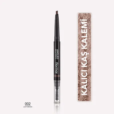 Flormar Angled Ucu Açılı ve Kıl Fırçalı Kaş Kalemi 002 Light Brown