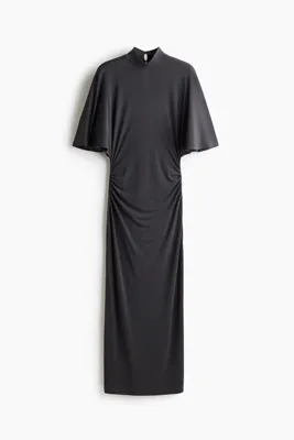 H&M Kelebek Kollu Jarse Elbise