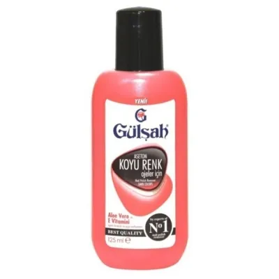 Gülşah Aseton Koyu Renk Ojeler için Pembe 125ml