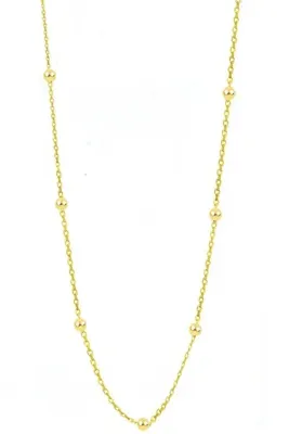 Söğütlü Silver Gümüş Altın Yaldızlı 60 Cm Top Top Zincir Sgtl11133gold