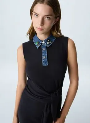 Twist TW6260002264 Lacivert Kadın Fitted Elbise