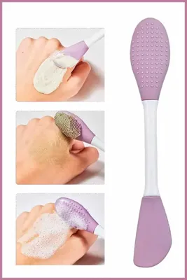 Nera Classy Silikon Yüz Temizleme Fırçası ve Maske Uygulama Spatulası (2 Adet)