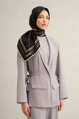 ARMİNE %100 TWİLL İPEK EŞARP 9301D (T) (NOSTALJİ)-84