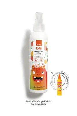 Avon Naturals Kids Mango Kokulu Göz Yakmayan Saç Açıcı Sprey 200 ML