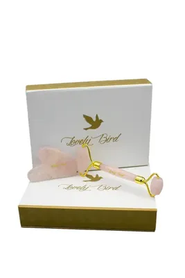 Lovely Bird Kuvars Roller Ve Kalp Şeklinde Gua Sha Taşı Cilt Yenileme