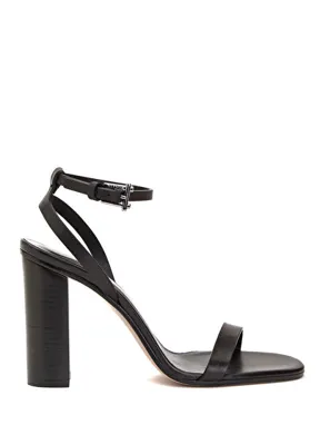 Beymen Collection Siyah Deri Topuklu Sandalet