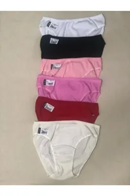 Tutku Kaşkorse Karışık Renk Bikini Külot 6'lı