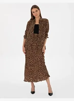 Pierre Cardin Camel A Kesim Dokuma Etek50313694-VR015