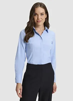 Pierre Cardin Mavi Kadın Gömlek DEBY