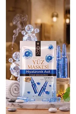 MEMOVA Premium Hyalüronik Asit Yoğun Nemlendirici Yüz Maskesi - Anında Dolgunluk ve Işıltı Etkili