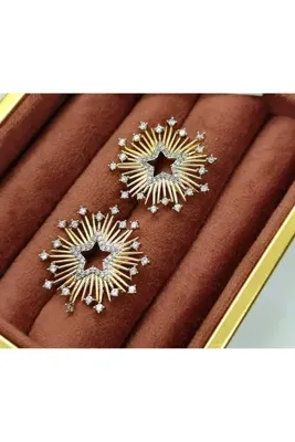 Bubbleatelier Yıldız gold küpe