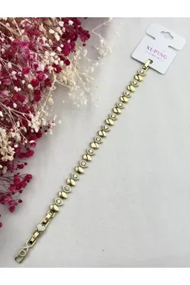 Genel Markalar XUPİNG 14K ALTIN KAPLAMA TAŞLI BİLEKLİK