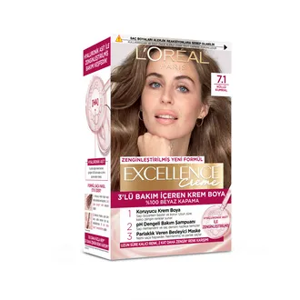 L'Oréal Paris Excellence Creme Saç Boyası Küllü Kumral 7.1