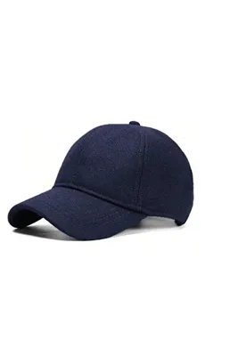 Ritagarcia Unisex Lacivert Kaşe Kumaş Kışlık Kep Şapka