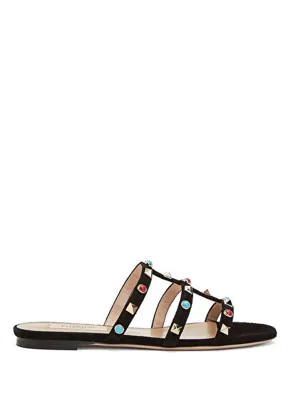 Valentino Garavani Rockstud Siyah Kadın Deri Terlik