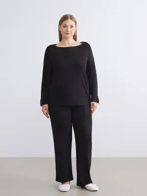 LCW DREAM Bisiklet Yaka Kadın Pijama Takımı