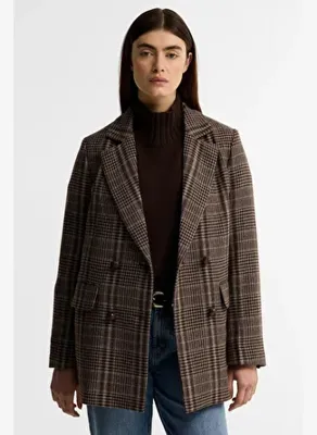 Barbour Kruvaze Tailored Ceket BR51 Price Of Wales Ganache