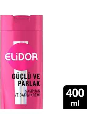 Elidor Şampuan ve Saç Bakım Kremi Güçlü ve Parlak 400 ml
