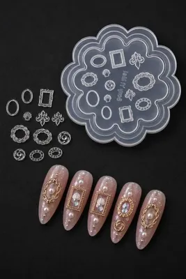 Easy Beauty Nail Art Silikon Kalıp 3D Nail Art Desen Kalıbı, Tırnak Süsleme Desen Charm Tırnak Çarm