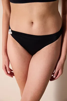 Penti Pearl Side Siyah Siyah Bikini Altı