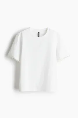 H&M İşlemeli Tişört