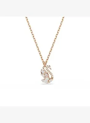 Swarovski 5738203 Swarovski Kolye Swan:Pend Whı/Ros