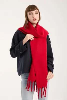 OX-RA Unisex Puffy Lightweight Atkı Kırmızı