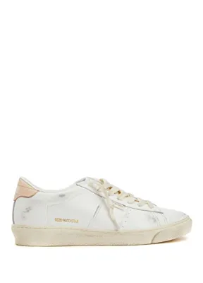 Golden Goose Matchstar Beyaz Pembe Kadın Deri Sneaker
