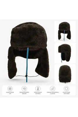 ankays Uşanka ushanka Rus kapağı Kalpak şapka pamuk yün karışımı otantik sıcak